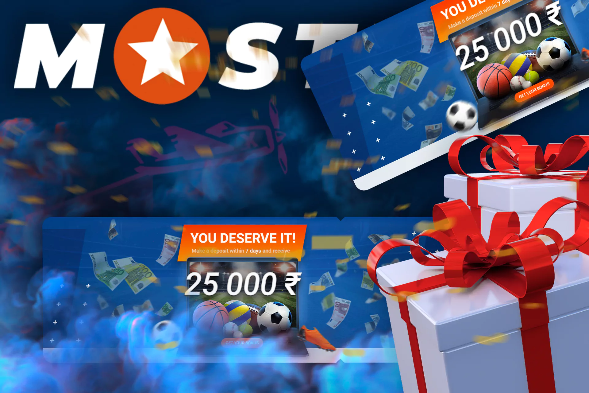 If you are a newcomer at Mostbet, you can count on the welcome bonus on your first deposit.