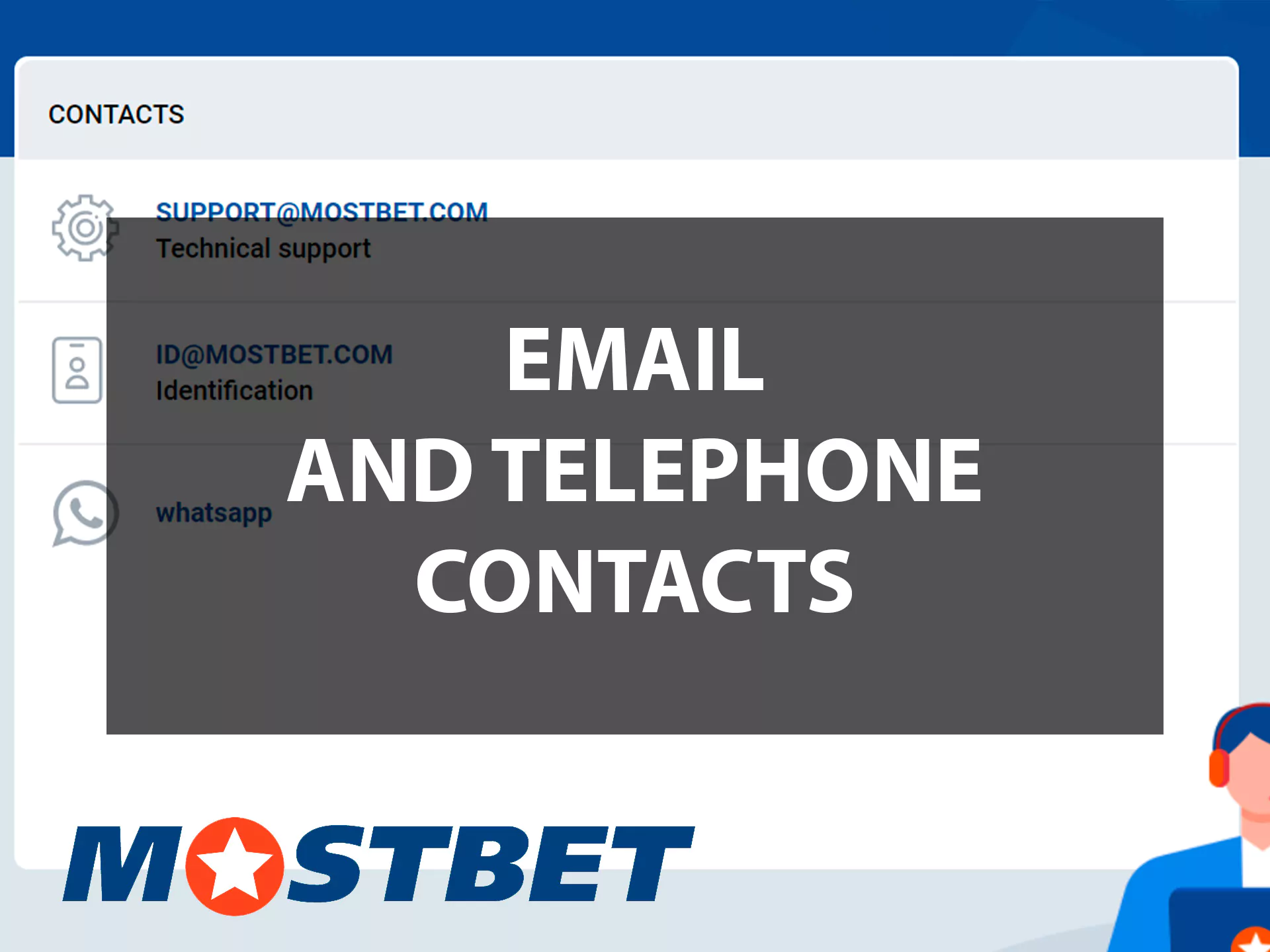 These are the ways to contact hte Mostbet support team.