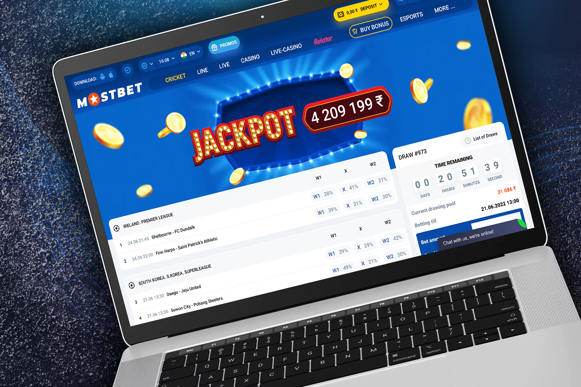 Toto with jackpot up to 4,209,199 indian rupees.