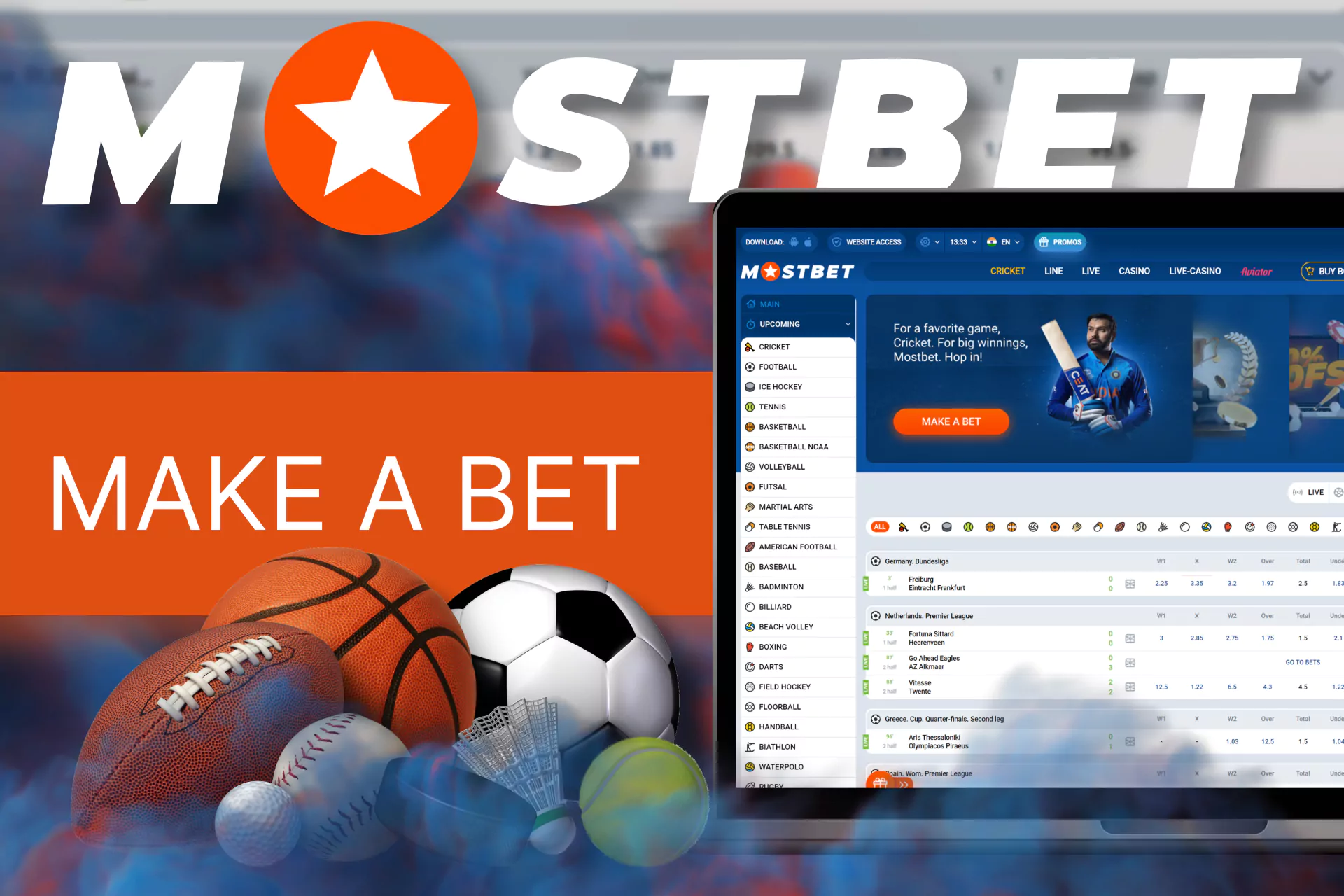 With Mostbet you can bet not only on boxing, but also on other sports.