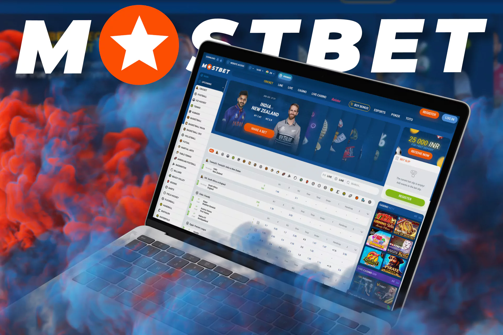 Download the convenient application from Mostbet for your computer and place bets, play casino games.