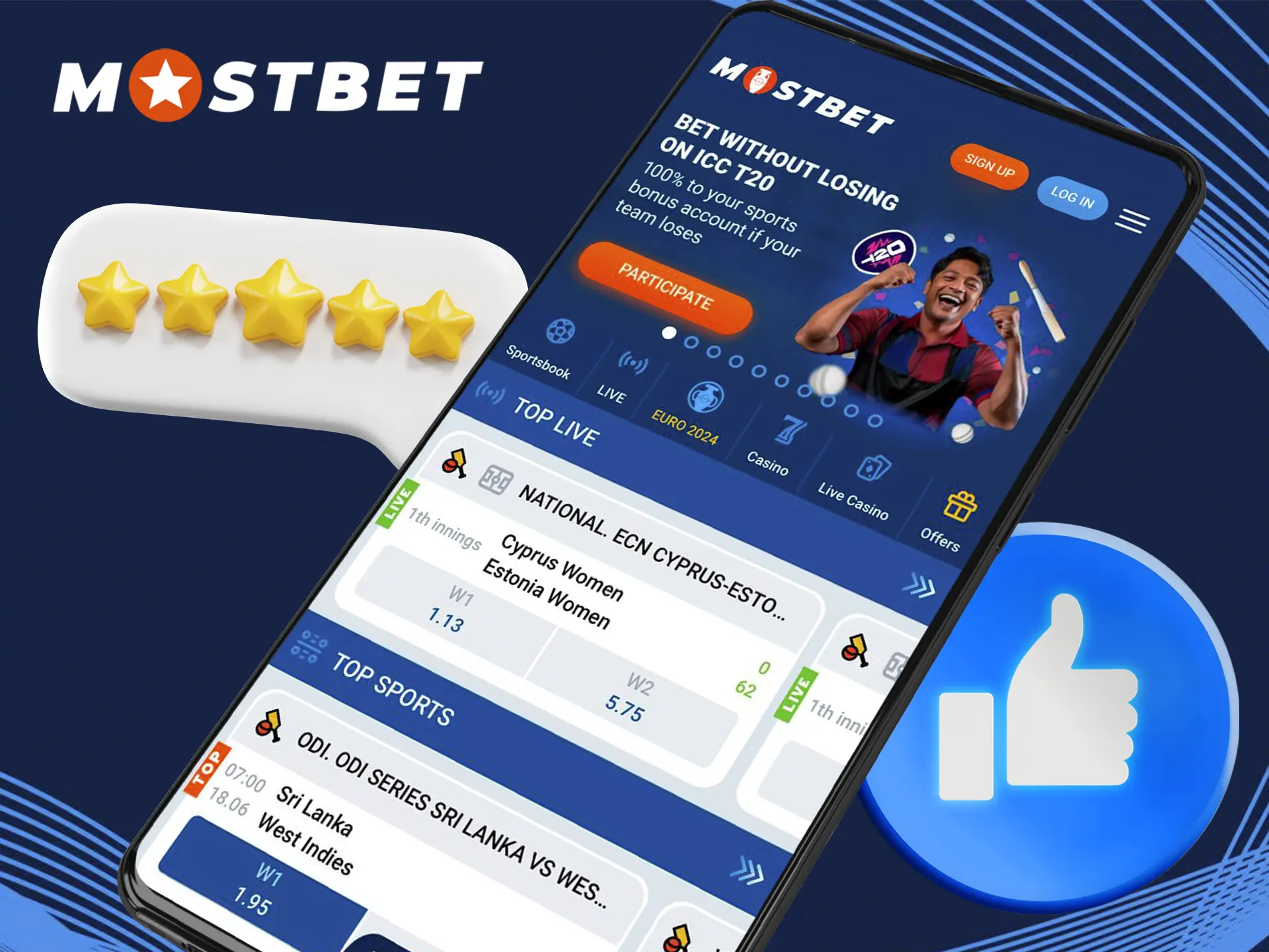 High marks from Mostbet users characterise it as a quality and stable casino.