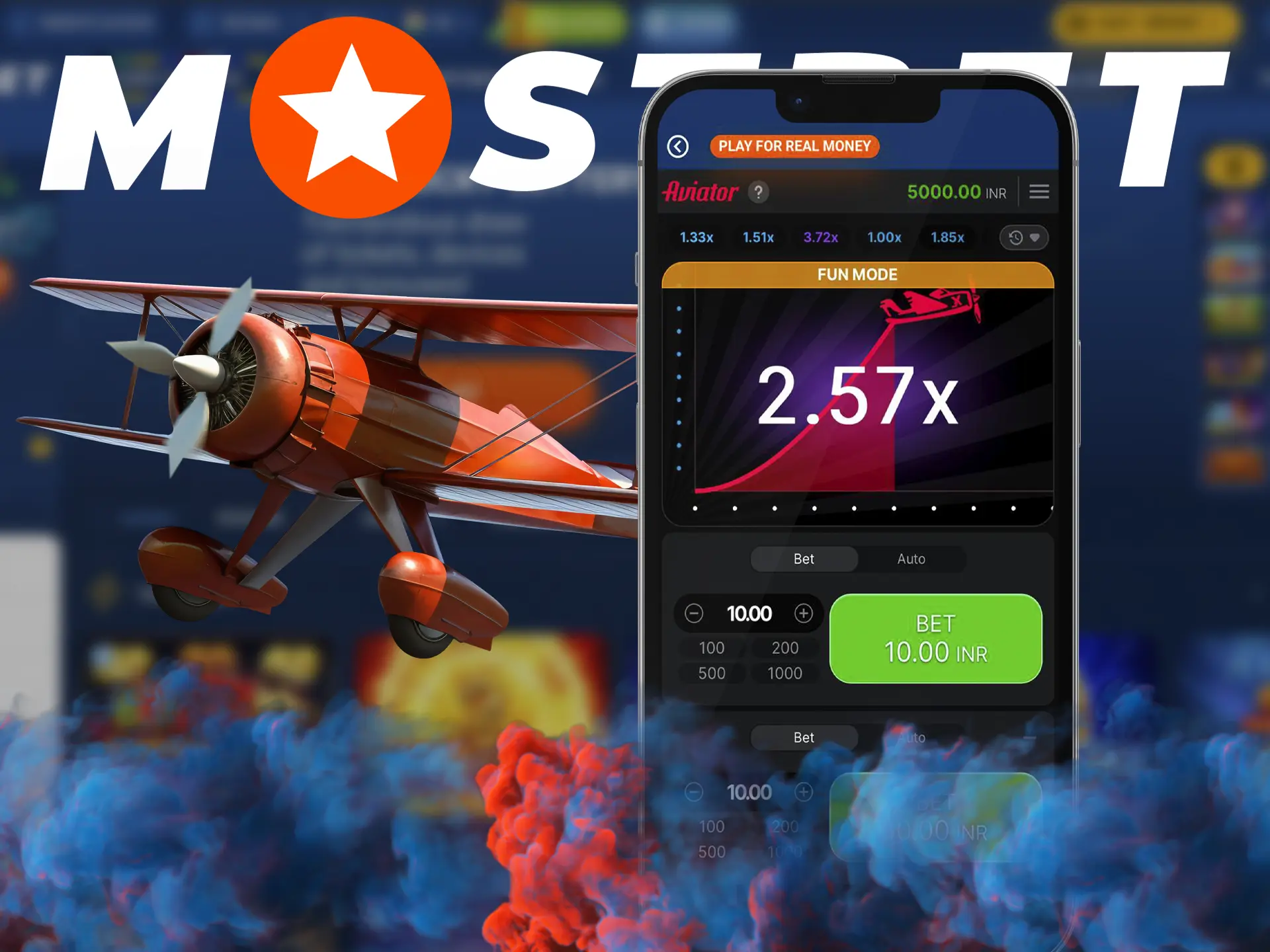 Install the Mostbet app to have a quick opportunity to enter the Aviator game and win.