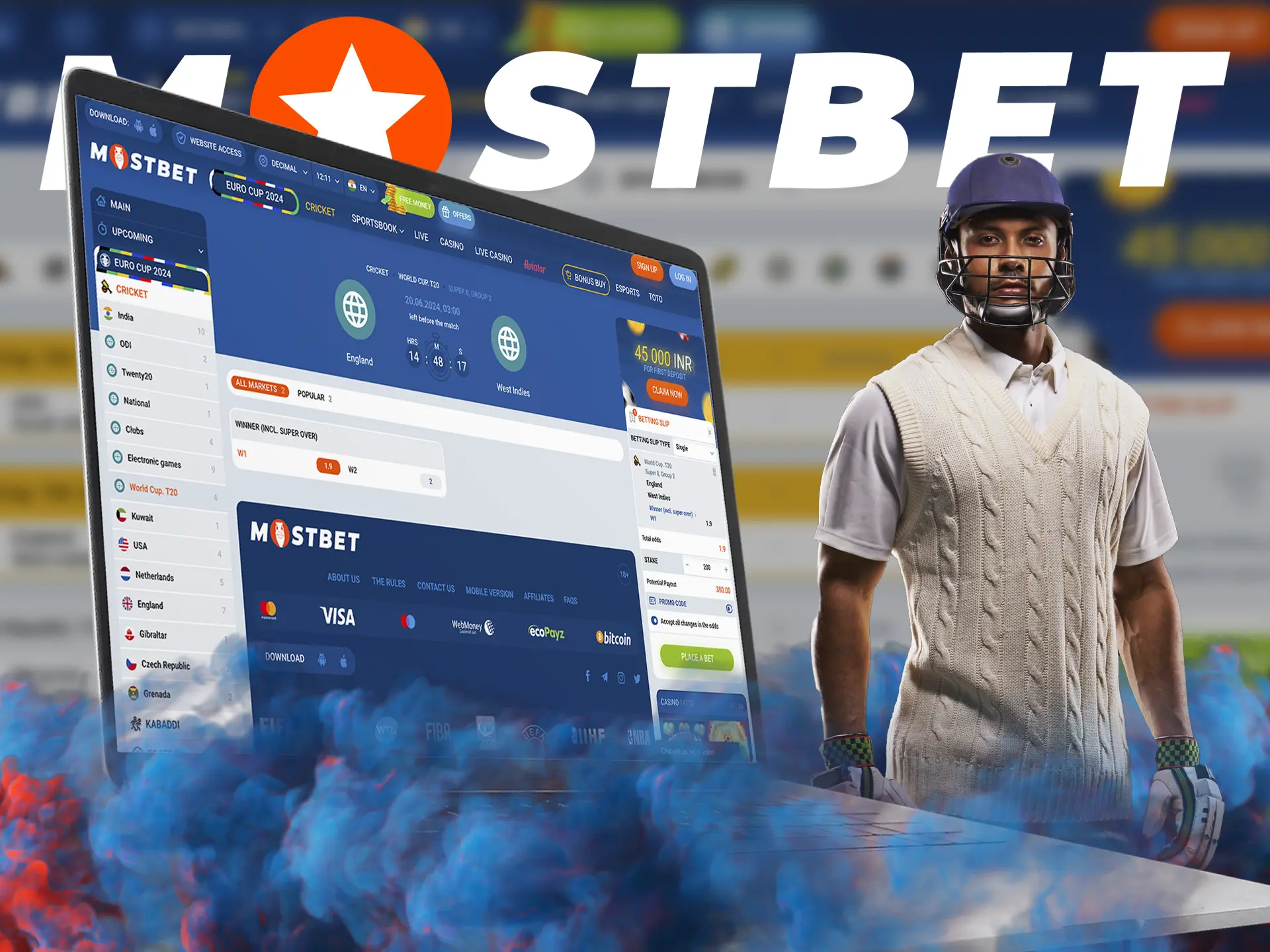Mostbet is a unique bookmaker in which every cricket fan can get a charge of emotions from winning.
