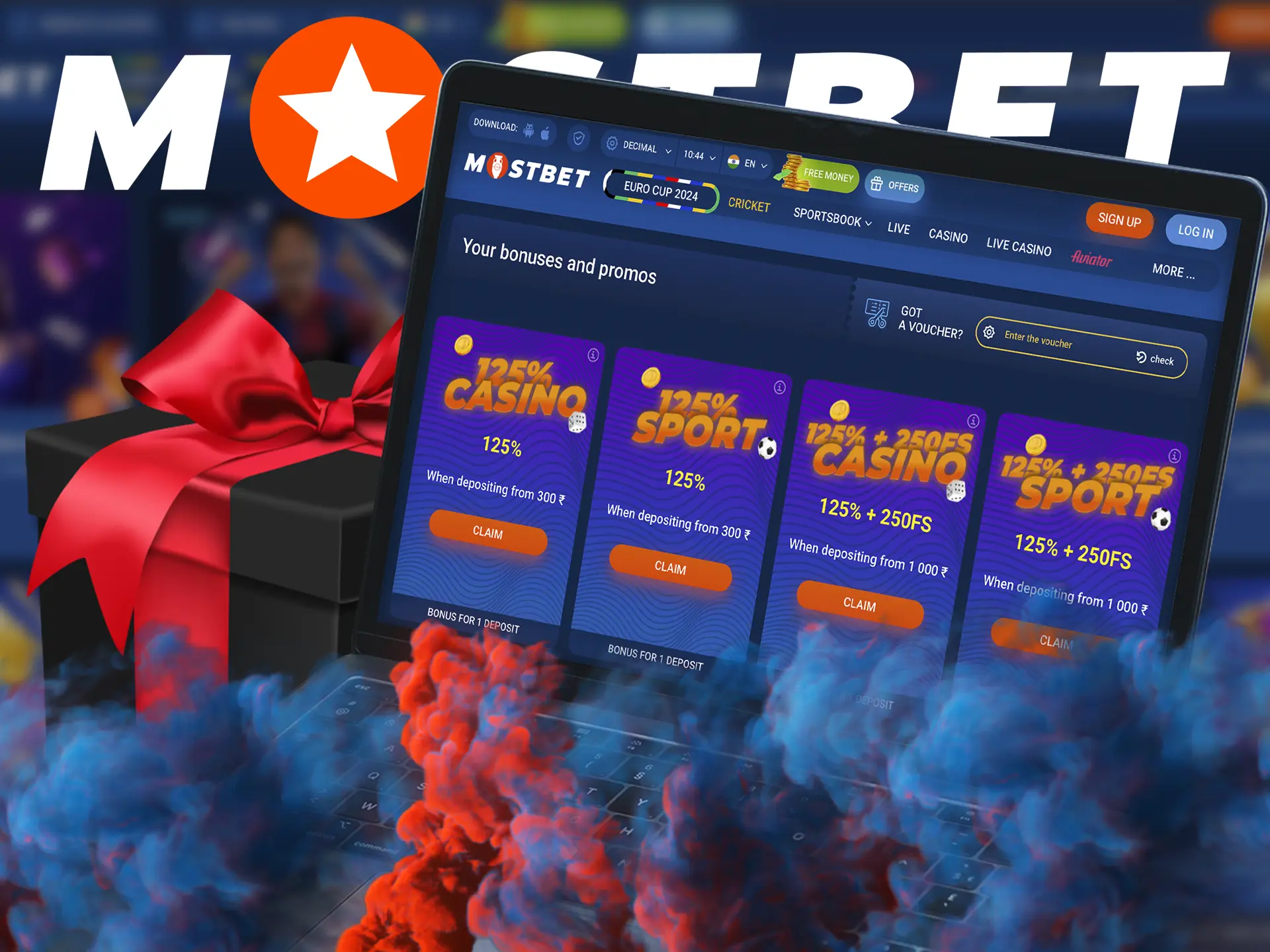 Make your accurate predictions with Mostbet casino bonus programme and win big.