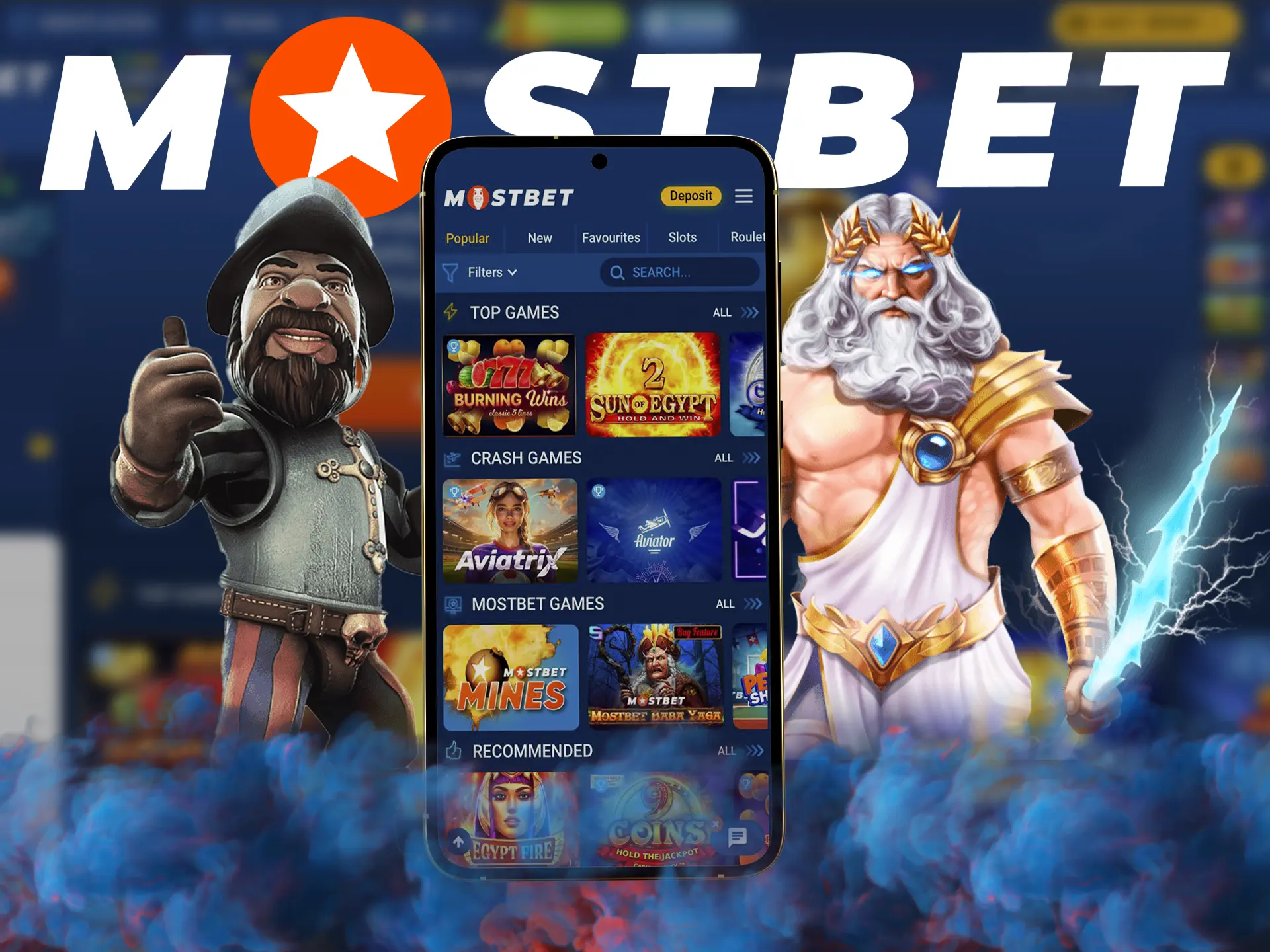Slots fans will have no problem finding their favourite game at Mostbet casino.
