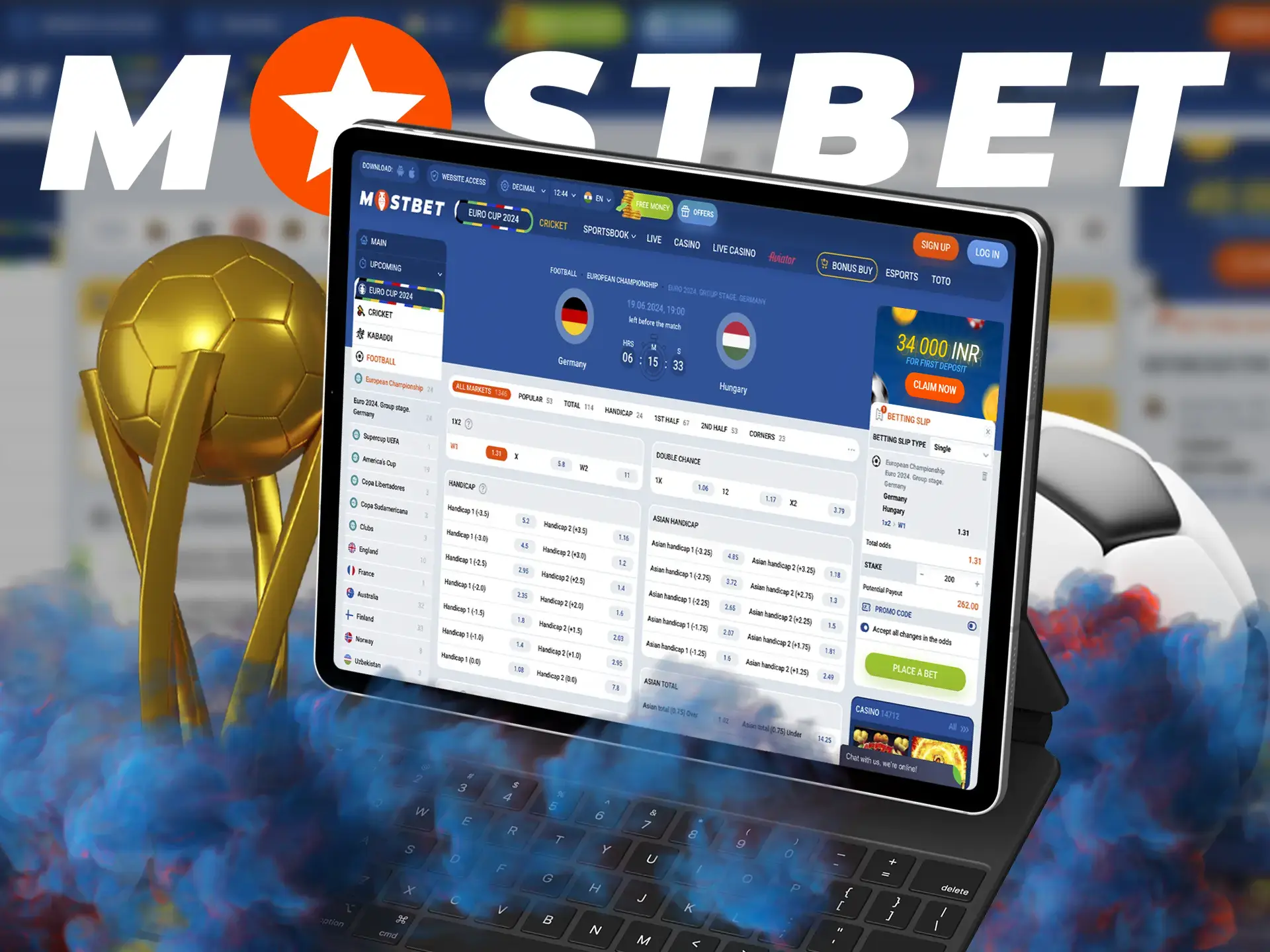 To dive into the world of analysing football matches and betting on them, you need to perform a simple registration at Mostbet casino.