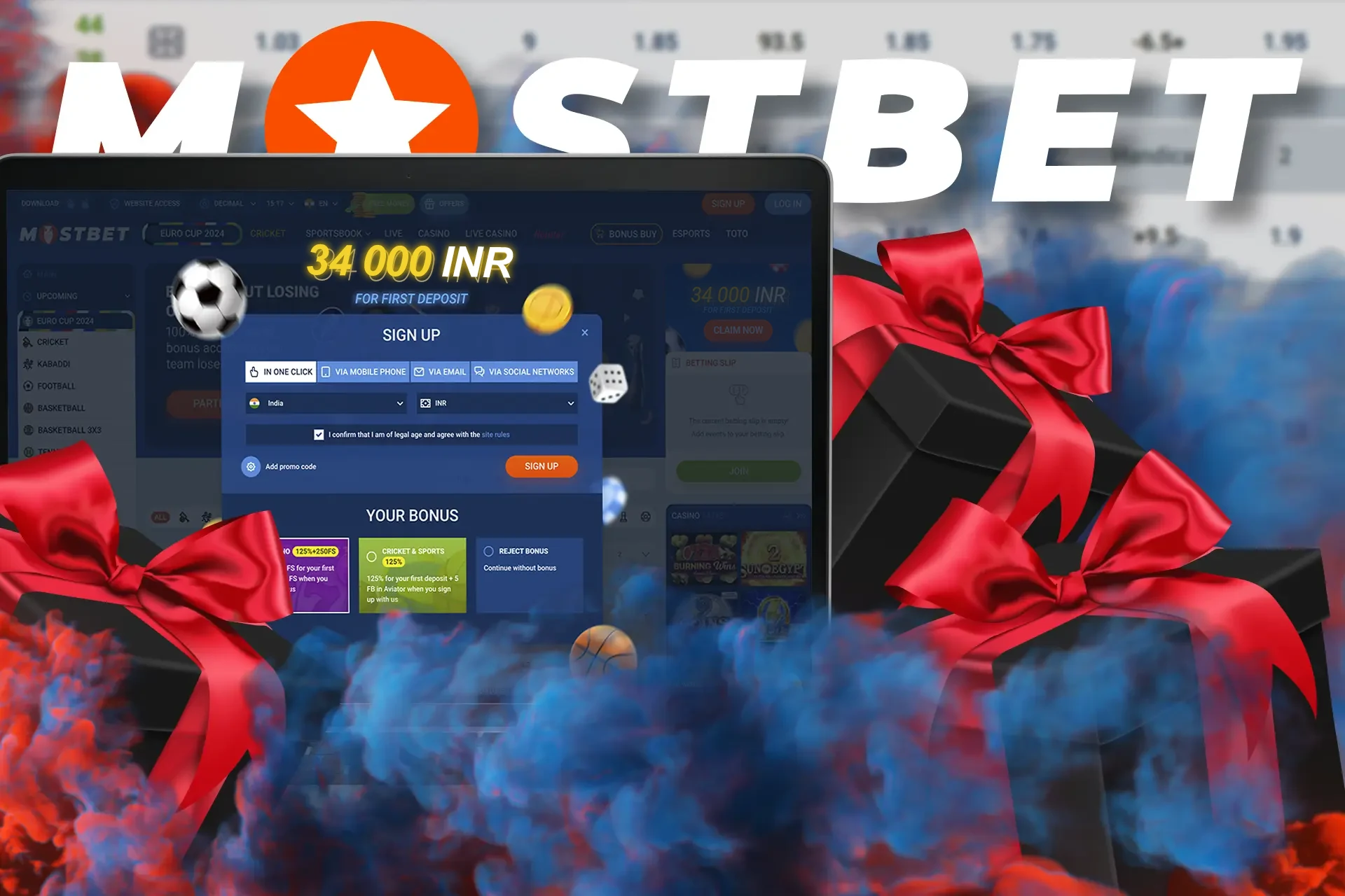 Don't forget about the Mostbet bonus which will significantly increase your first deposit.